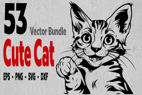 53 Cute Cat Bundle Vector Review