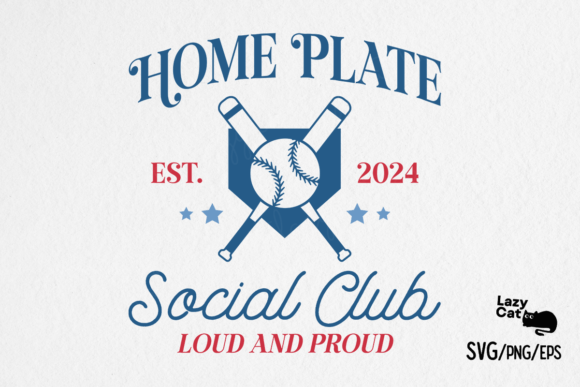 Baseball Home Plate Social Club SVG PNG Review