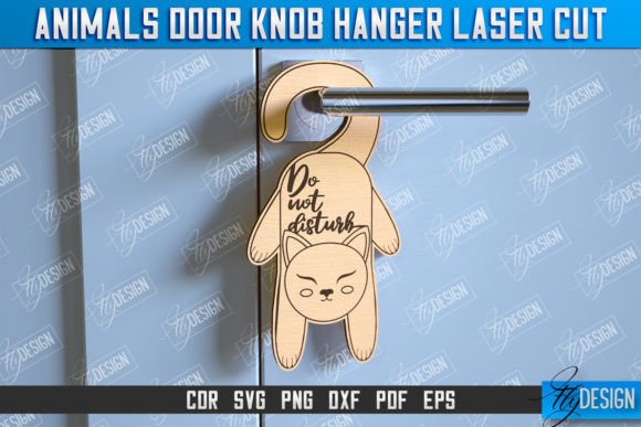 Cat Door Knob Hanger Door Sign CNC Review