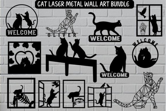 Cat Laser Cut File Metal Wall Art Bundle Review