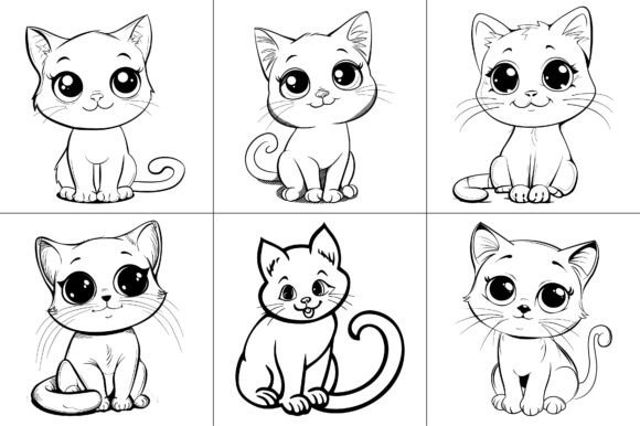 Cat Line Art Vector Graphic Review