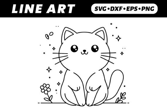 Cute Kawaii Cat Coloring Page Design Review