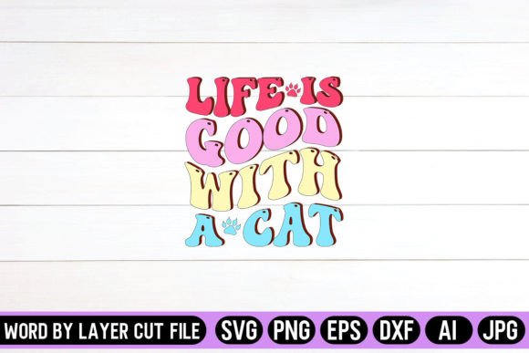 Life is Good with a Cat Retro Design Review