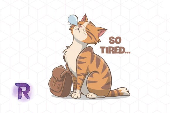 So Tired Funny Cat Embroidery Design Review