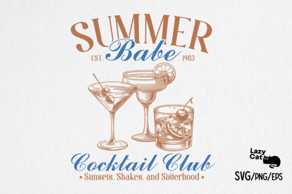Summer Babe Cocktail Club SVG PNG Review