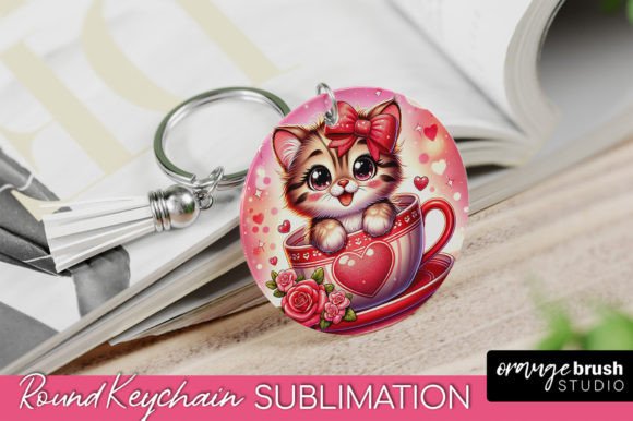 Valentine Cat Keychain Embroidery Design Review