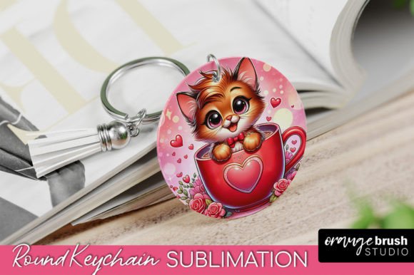 Valentines Day Cat Sublimation Keychain Review